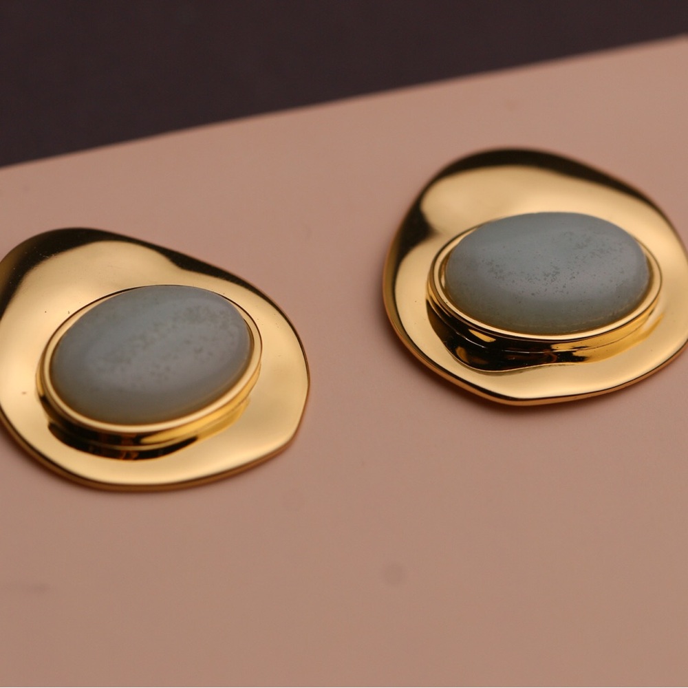 Mignonne Gavigan Green Stone Earrings